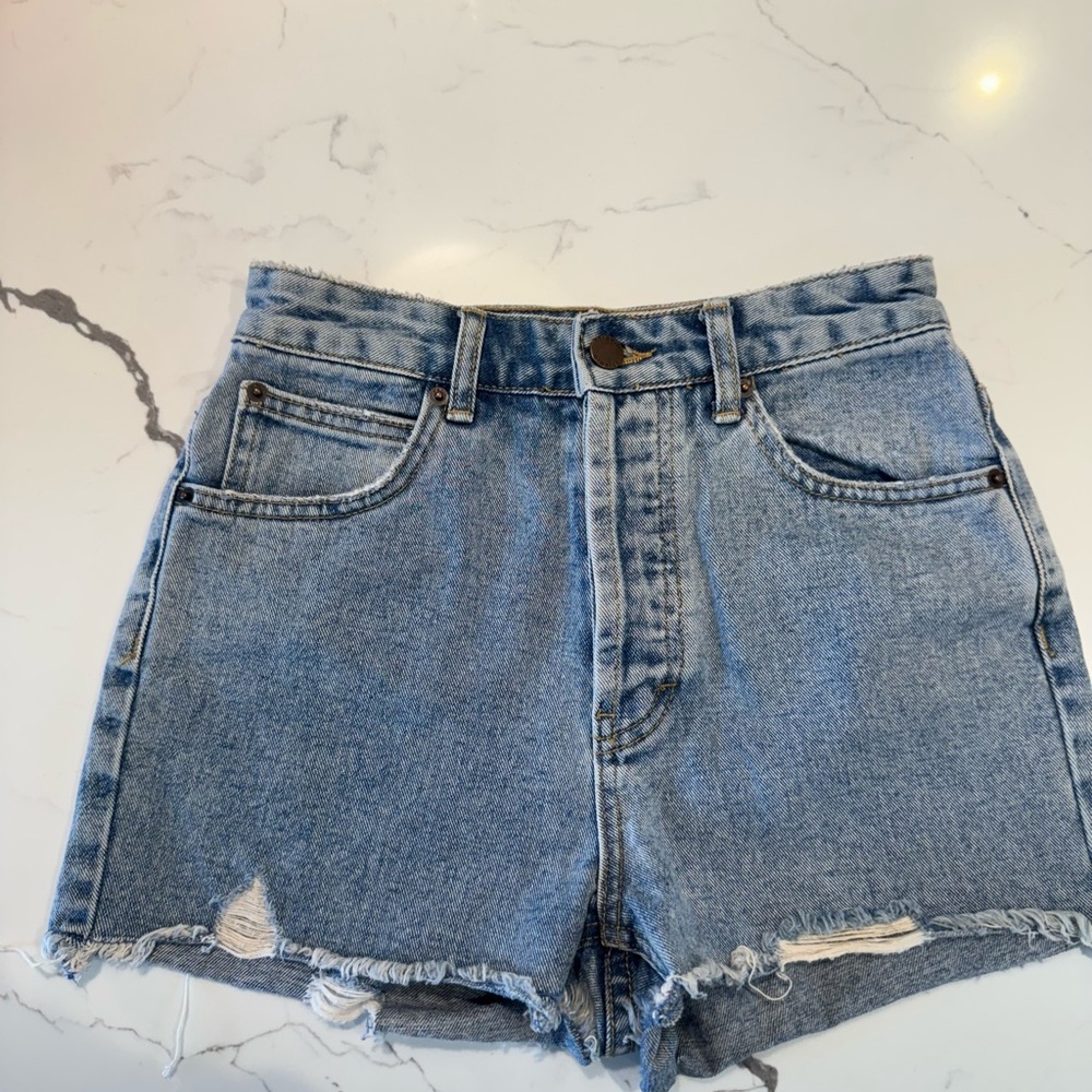 O'Neill Light Blue Distressed Jean Shorts ✨
